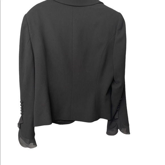 New! Escada Couture ruffle black blazer/jacket size 46 aprox. XL - Picture 7 of 15